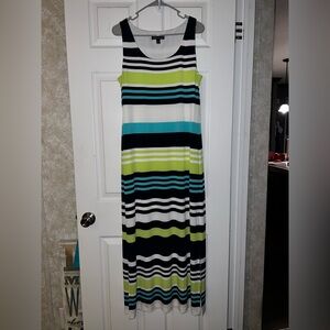 Jessica Howard Multicolor Striped Maxi Dress